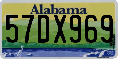 AL license plate 57DX969