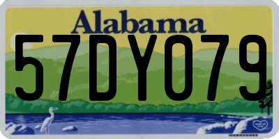 AL license plate 57DY079