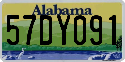 AL license plate 57DY091