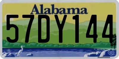 AL license plate 57DY144