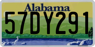 AL license plate 57DY291