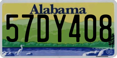 AL license plate 57DY408