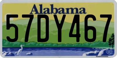 AL license plate 57DY467