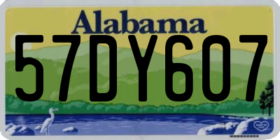 AL license plate 57DY607