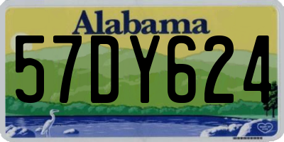 AL license plate 57DY624