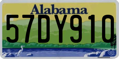 AL license plate 57DY910