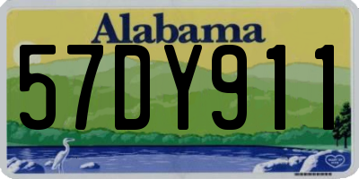 AL license plate 57DY911