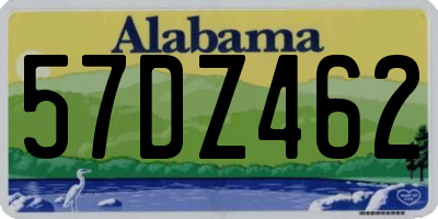 AL license plate 57DZ462