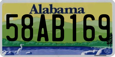 AL license plate 58AB169