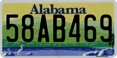 AL license plate 58AB469