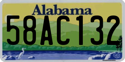 AL license plate 58AC132