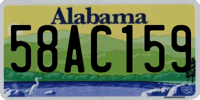 AL license plate 58AC159