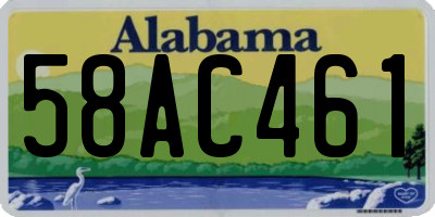 AL license plate 58AC461