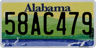 AL license plate 58AC479