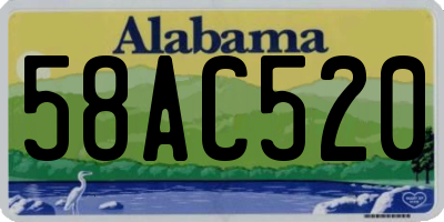 AL license plate 58AC520