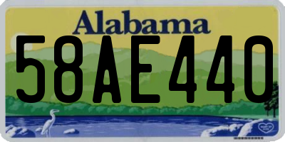 AL license plate 58AE440