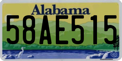 AL license plate 58AE515