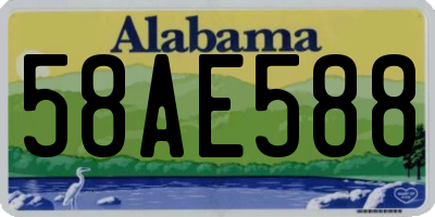 AL license plate 58AE588