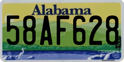 AL license plate 58AF628