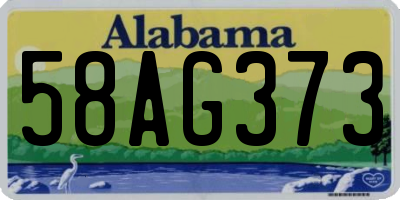 AL license plate 58AG373