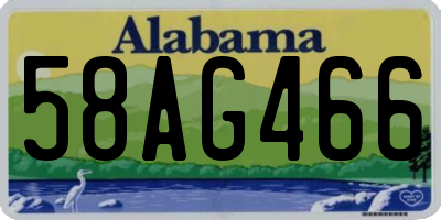 AL license plate 58AG466