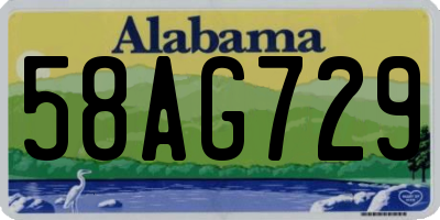 AL license plate 58AG729
