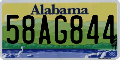 AL license plate 58AG844