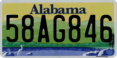 AL license plate 58AG846