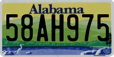 AL license plate 58AH975