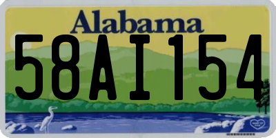 AL license plate 58AI154