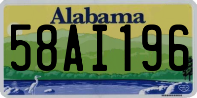 AL license plate 58AI196