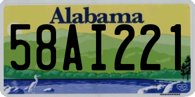 AL license plate 58AI221