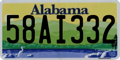 AL license plate 58AI332