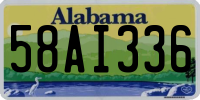 AL license plate 58AI336