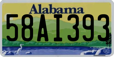 AL license plate 58AI393