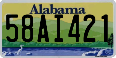 AL license plate 58AI421