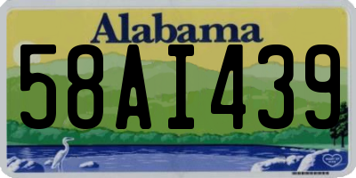 AL license plate 58AI439
