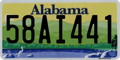 AL license plate 58AI441