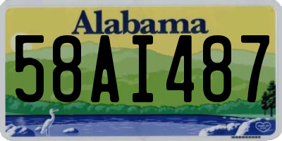 AL license plate 58AI487