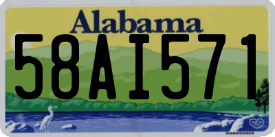 AL license plate 58AI571