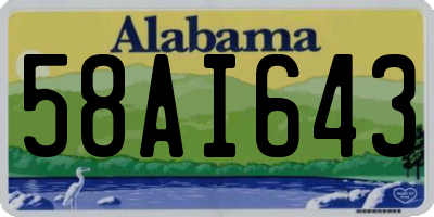 AL license plate 58AI643
