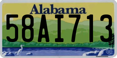 AL license plate 58AI713
