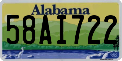 AL license plate 58AI722