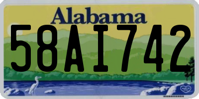 AL license plate 58AI742