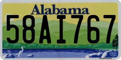 AL license plate 58AI767