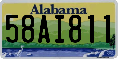 AL license plate 58AI811
