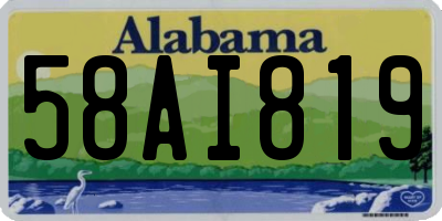 AL license plate 58AI819