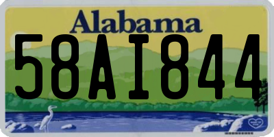 AL license plate 58AI844