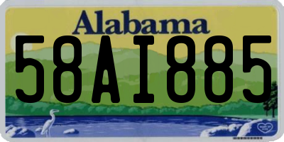 AL license plate 58AI885