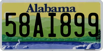 AL license plate 58AI899
